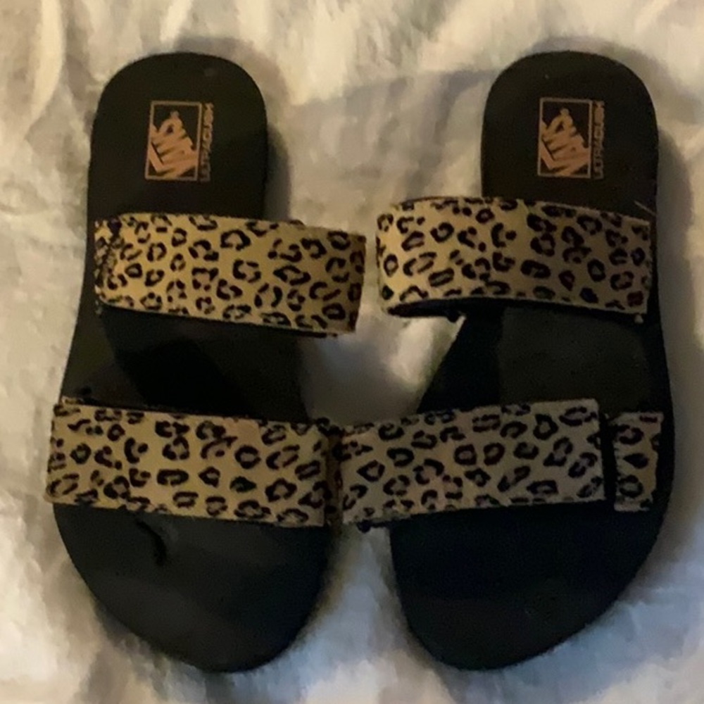 VANS Leopard Print Sandals